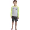 image:imageHurley Boys Baby and Toddler Boys Swim Suit 2piece Outfit SetBlackYellow