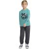 image:imageHurley boys Long Sleeve Hooded Graphic TshirtAquatic Awe