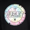 image:imageHurley boys Long Sleeve Hooded Graphic TshirtBlackMulti Tie Dye