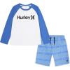 image:imageHurley Boys Baby and Toddler Boys Swim Suit 2piece Outfit SetFountain Blue