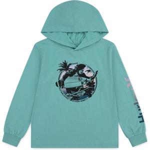 image:imageHurley boys Long Sleeve Hooded Graphic TshirtAquatic Awe