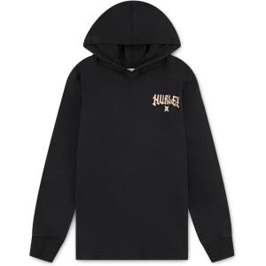 image:imageHurley boys Long Sleeve Hooded Graphic TshirtObsidian Black
