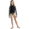 image:imageHurley Girls Twopiece Rashguard Set Big KidBlackMulti Floral