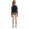 image:imageHurley Girls Twopiece Rashguard Set Big KidBlackMulti Floral
