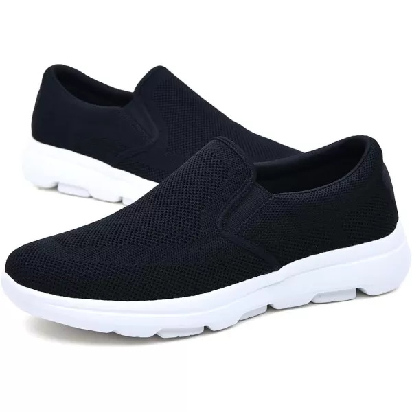 TIOSEBON Men's Mesh Slip On Walking Shoes Loafers-Comfortable Lightweight Work Drving Tennis Shoes