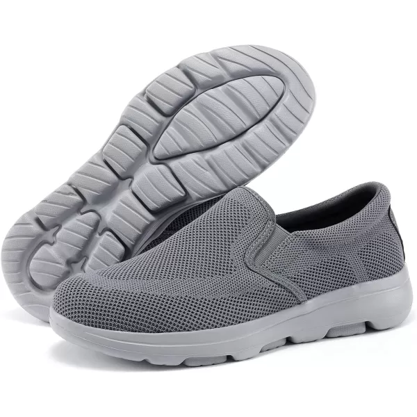 TIOSEBON Men's Mesh Slip On Walking Shoes Loafers-Comfortable Lightweight Work Drving Tennis Shoes