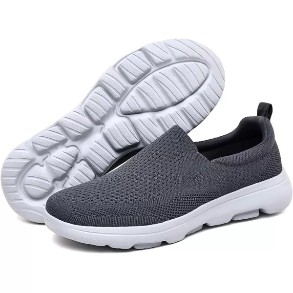 TIOSEBON Men's Mesh Slip On Walking Shoes Loafers-Comfortable Lightweight Work Drving Tennis Shoes
