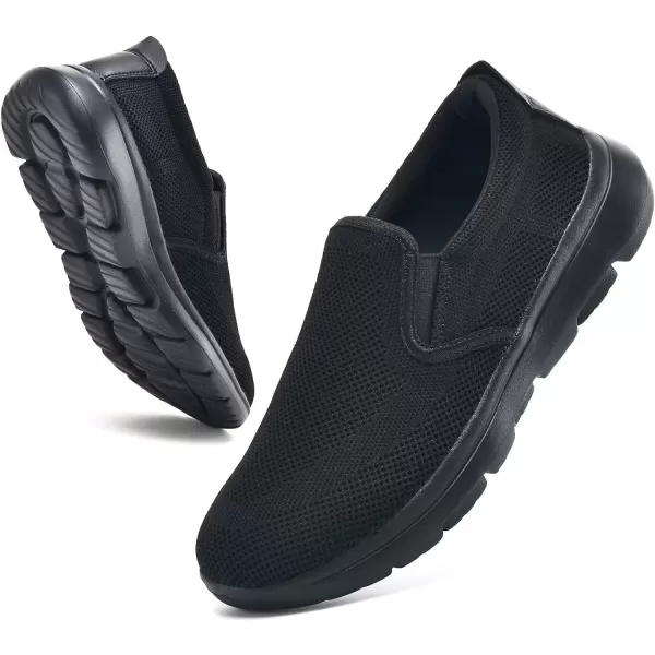 TIOSEBON Men's Mesh Slip On Walking Shoes Loafers-Comfortable Lightweight Work Drving Tennis Shoes