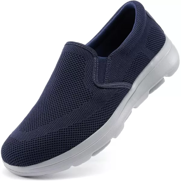 TIOSEBON Men's Mesh Slip On Walking Shoes Loafers-Comfortable Lightweight Work Drving Tennis Shoes