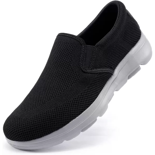 TIOSEBON Men's Mesh Slip On Walking Shoes Loafers-Comfortable Lightweight Work Drving Tennis Shoes