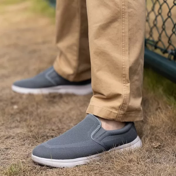TIOSEBON Men's Mesh Slip On Walking Shoes Loafers-Comfortable Lightweight Work Drving Tennis Shoes