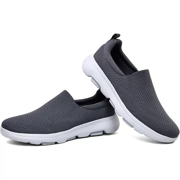 TIOSEBON Men's Mesh Slip On Walking Shoes Loafers-Comfortable Lightweight Work Drving Tennis Shoes