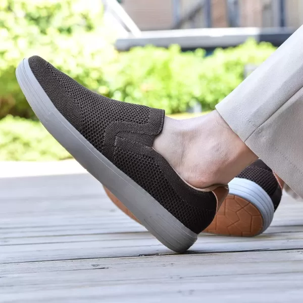 TIOSEBON Men's Mesh Slip on Walking Shoes-Comfortable Work Drving Tennis Loafer Sneaker