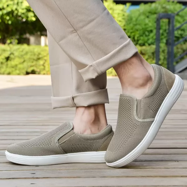 TIOSEBON Men's Mesh Slip on Walking Shoes-Comfortable Work Drving Tennis Loafer Sneaker