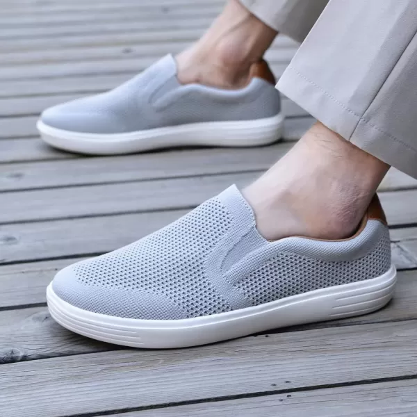 TIOSEBON Men's Mesh Slip on Walking Shoes-Comfortable Work Drving Tennis Loafer Sneaker