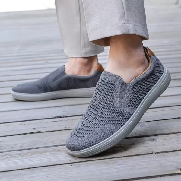 TIOSEBON Men's Mesh Slip on Walking Shoes-Comfortable Work Drving Tennis Loafer Sneaker