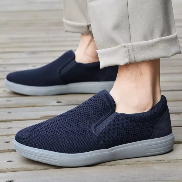 TIOSEBON Men's Mesh Slip on Walking Shoes-Comfortable Work Drving Tennis Loafer Sneaker