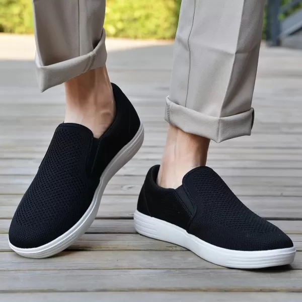 TIOSEBON Men's Mesh Slip on Walking Shoes-Comfortable Work Drving Tennis Loafer Sneaker