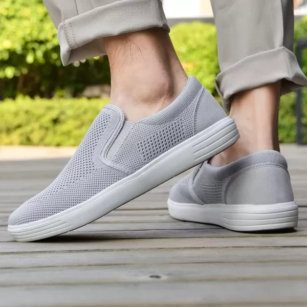 TIOSEBON Men's Mesh Slip on Walking Shoes-Comfortable Work Drving Tennis Loafer Sneaker