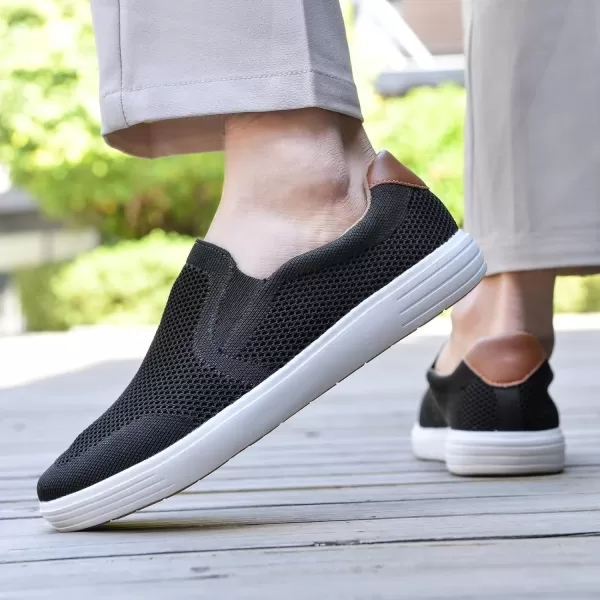 TIOSEBON Men's Mesh Slip on Walking Shoes-Comfortable Work Drving Tennis Loafer Sneaker