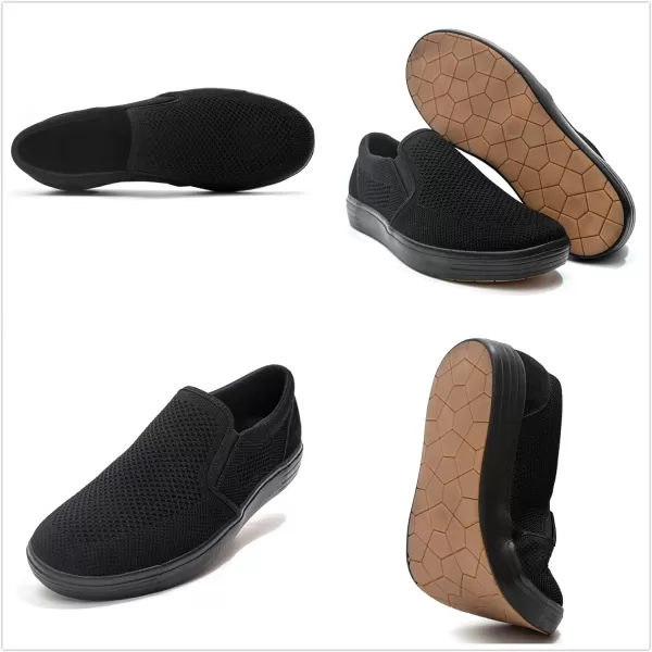 TIOSEBON Men's Mesh Slip on Walking Shoes-Comfortable Work Drving Tennis Loafer Sneaker