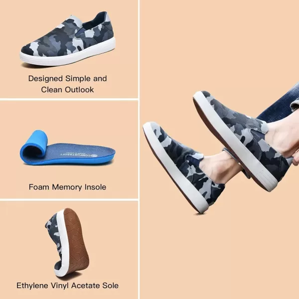 TIOSEBON Men's Mesh Slip on Walking Shoes-Comfortable Work Drving Tennis Loafer Sneaker