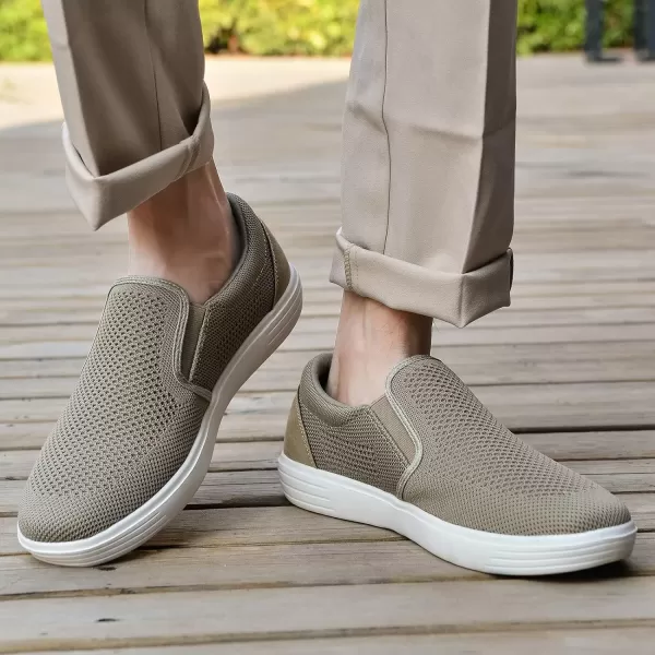 TIOSEBON Men's Mesh Slip on Walking Shoes-Comfortable Work Drving Tennis Loafer Sneaker