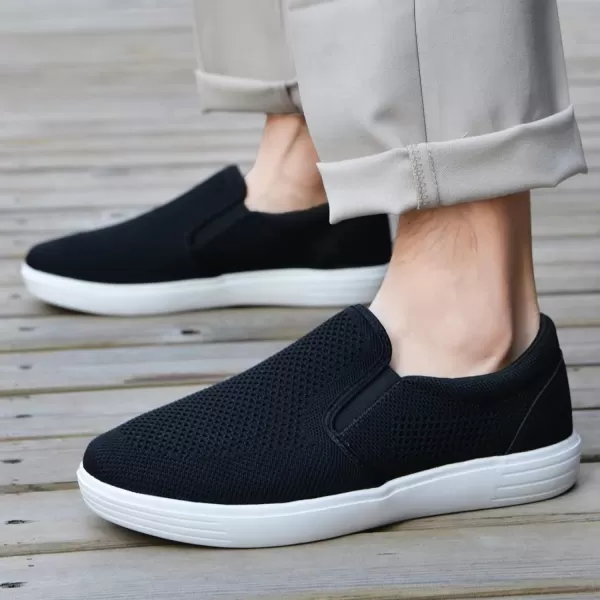 TIOSEBON Men's Mesh Slip on Walking Shoes-Comfortable Work Drving Tennis Loafer Sneaker