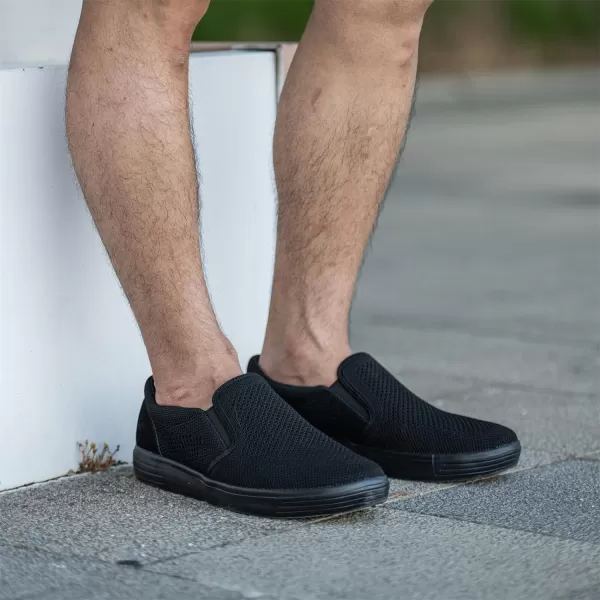 TIOSEBON Men's Mesh Slip on Walking Shoes-Comfortable Work Drving Tennis Loafer Sneaker