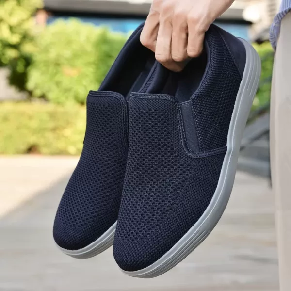 TIOSEBON Men's Mesh Slip on Walking Shoes-Comfortable Work Drving Tennis Loafer Sneaker