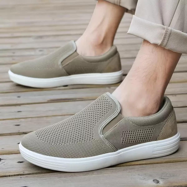 TIOSEBON Men's Mesh Slip on Walking Shoes-Comfortable Work Drving Tennis Loafer Sneaker