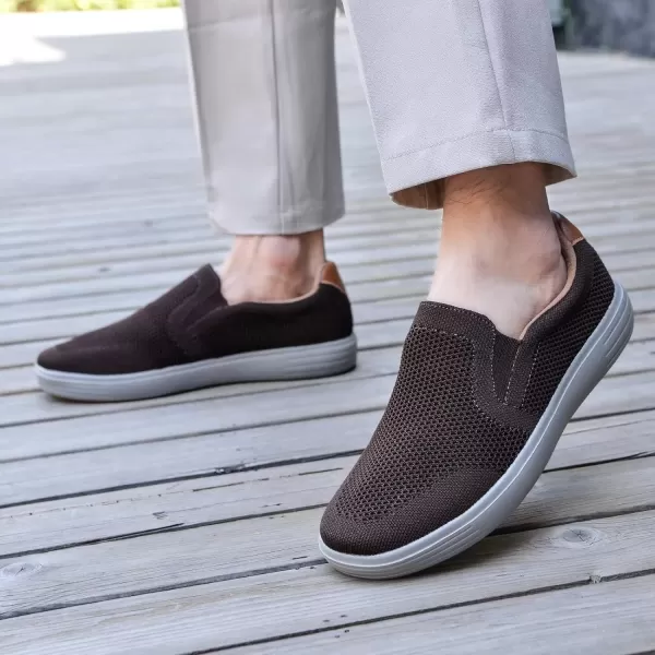 TIOSEBON Men's Mesh Slip on Walking Shoes-Comfortable Work Drving Tennis Loafer Sneaker