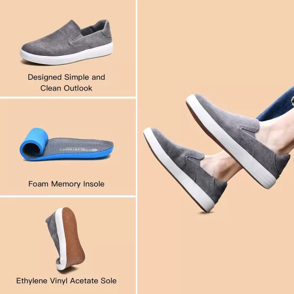 TIOSEBON Men's Mesh Slip on Walking Shoes-Comfortable Work Drving Tennis Loafer Sneaker