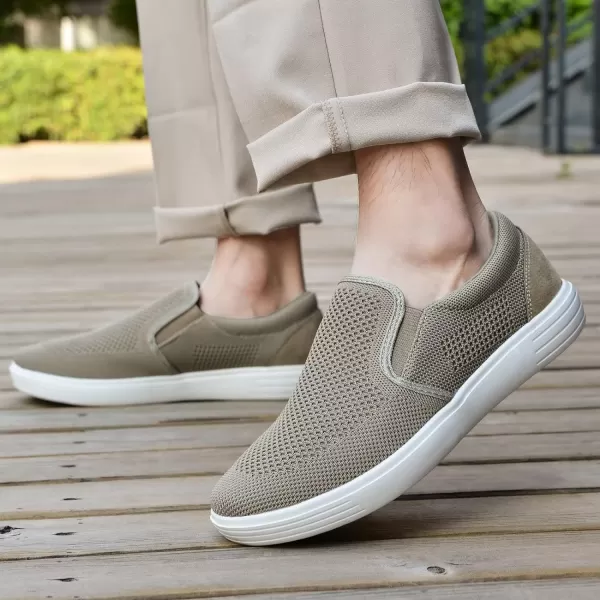 TIOSEBON Men's Mesh Slip on Walking Shoes-Comfortable Work Drving Tennis Loafer Sneaker