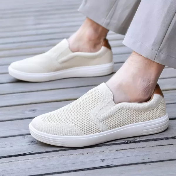 TIOSEBON Men's Mesh Slip on Walking Shoes-Comfortable Work Drving Tennis Loafer Sneaker