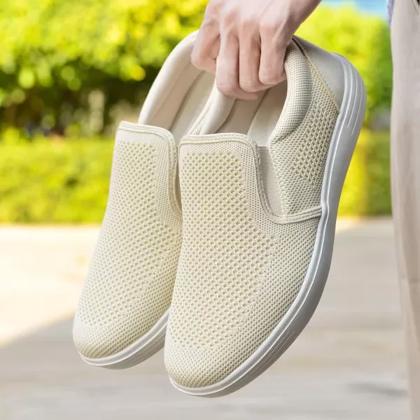 TIOSEBON Men's Mesh Slip on Walking Shoes-Comfortable Work Drving Tennis Loafer Sneaker