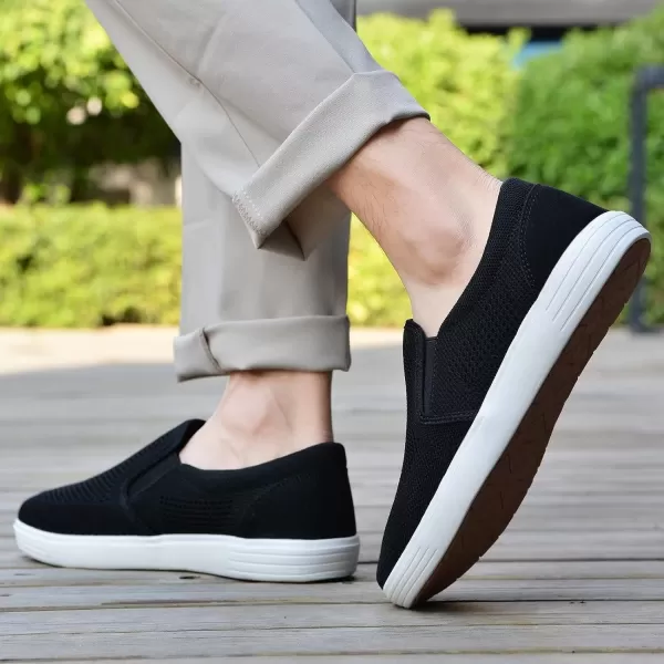 TIOSEBON Men's Mesh Slip on Walking Shoes-Comfortable Work Drving Tennis Loafer Sneaker