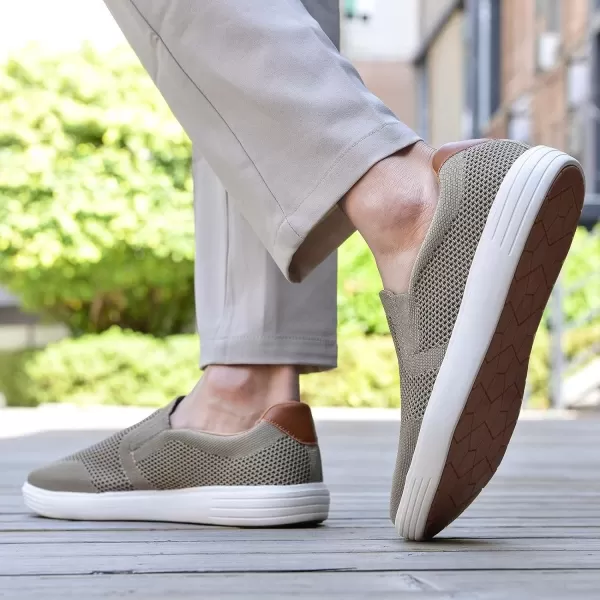 TIOSEBON Men's Mesh Slip on Walking Shoes-Comfortable Work Drving Tennis Loafer Sneaker