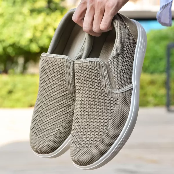 TIOSEBON Men's Mesh Slip on Walking Shoes-Comfortable Work Drving Tennis Loafer Sneaker
