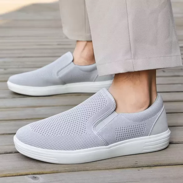TIOSEBON Men's Mesh Slip on Walking Shoes-Comfortable Work Drving Tennis Loafer Sneaker