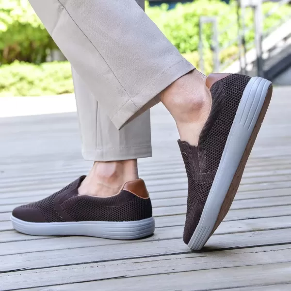 TIOSEBON Men's Mesh Slip on Walking Shoes-Comfortable Work Drving Tennis Loafer Sneaker