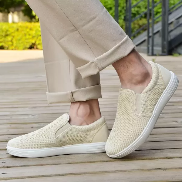 TIOSEBON Men's Mesh Slip on Walking Shoes-Comfortable Work Drving Tennis Loafer Sneaker