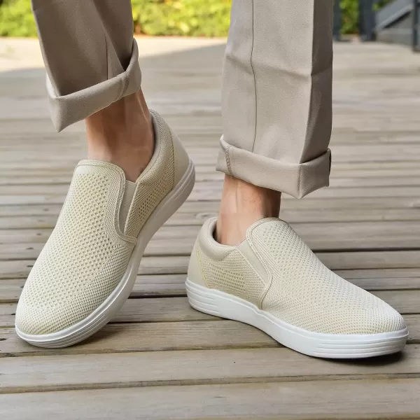TIOSEBON Men's Mesh Slip on Walking Shoes-Comfortable Work Drving Tennis Loafer Sneaker