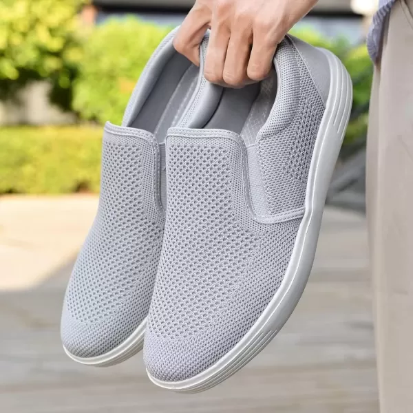 TIOSEBON Men's Mesh Slip on Walking Shoes-Comfortable Work Drving Tennis Loafer Sneaker
