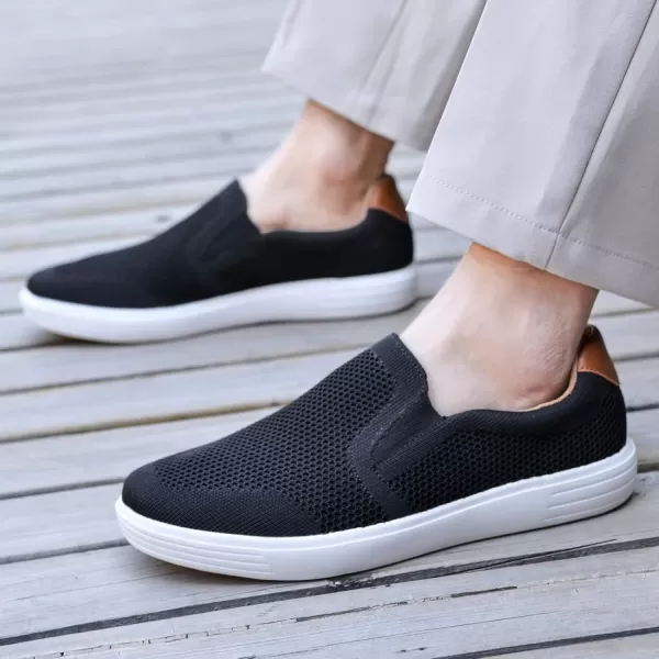TIOSEBON Men's Mesh Slip on Walking Shoes-Comfortable Work Drving Tennis Loafer Sneaker