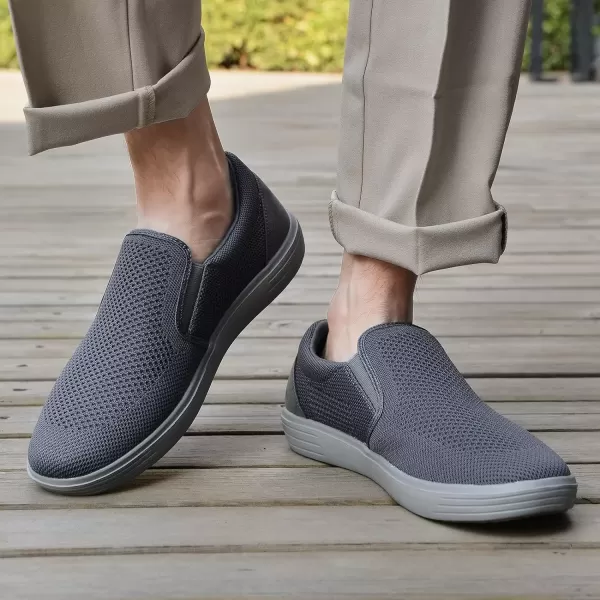 TIOSEBON Men's Mesh Slip on Walking Shoes-Comfortable Work Drving Tennis Loafer Sneaker