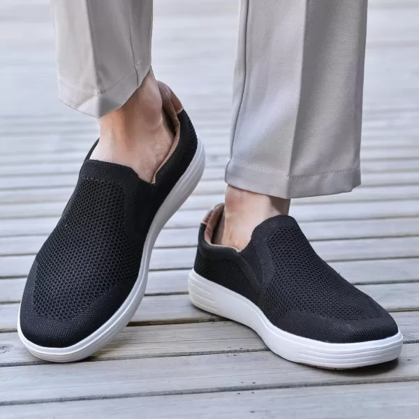 TIOSEBON Men's Mesh Slip on Walking Shoes-Comfortable Work Drving Tennis Loafer Sneaker