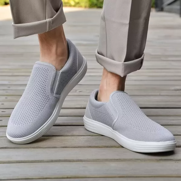 TIOSEBON Men's Mesh Slip on Walking Shoes-Comfortable Work Drving Tennis Loafer Sneaker