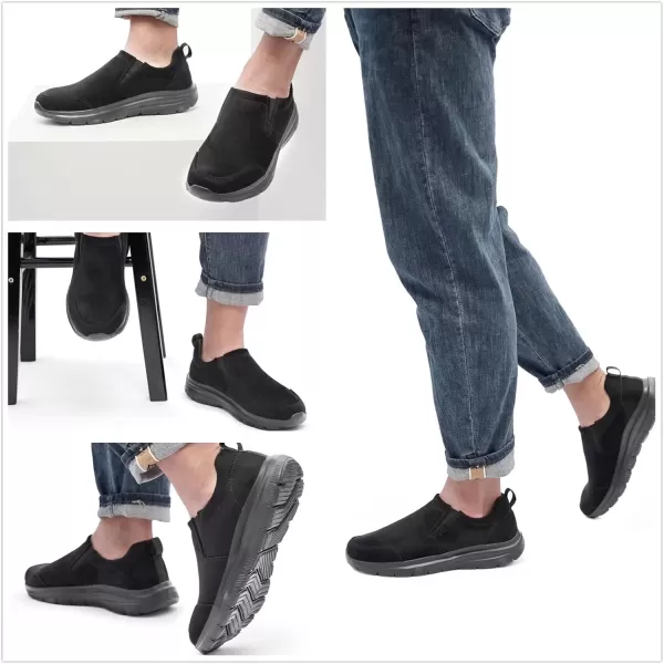 TIOSEBON Men's Slip On Walking Loafers-Comfortable Tennis Driving Work Shoes