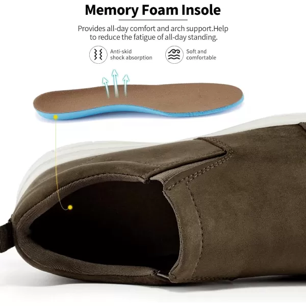 TIOSEBON Men's Slip On Walking Loafers-Comfortable Tennis Driving Work Shoes
